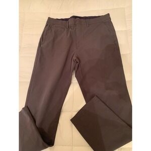 J Crew Tech Pants Mens 35x32 Gray 770 Straight Chino Stretch